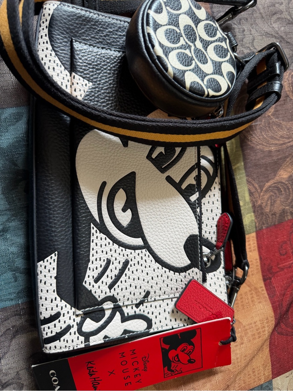 Coach Bag | Keith Haring Disney Mickey Mouse Crossbody Handbag LIMITED EDITION